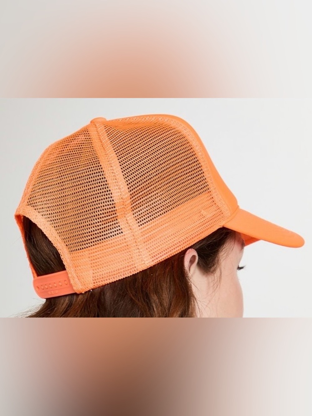 R13 Orange Trucker Hat adjustable Snap back EUC - Picture 8 of 8